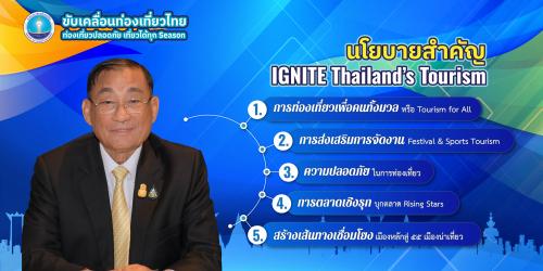 ประกาศนโยบายจากกระทรวงการท่องเที่ยวและกีฬา